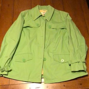 Talbots lime jacket